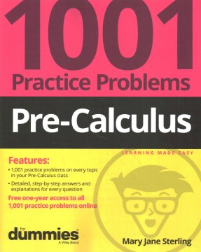 Pre-Calculus: 1001 Practice Problems For Dummies (+ Free Online Practice) - MPHOnline.com
