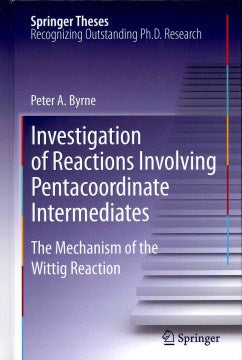 Investigation of Reactions Involving Pentacoordinate Intermediates - MPHOnline.com