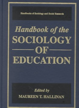 Handbook of the Sociology of Education - MPHOnline.com