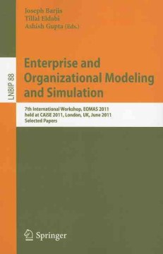 Enterprise and Organizational Modeling and Simulation - MPHOnline.com