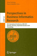 Perspectives in Business Informatics Research - MPHOnline.com