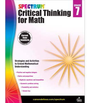 Spectrum Critical Thinking for Math, Grade 7 - MPHOnline.com