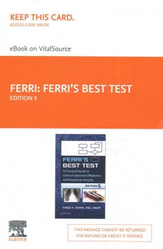 Ferri's Best Test - Elsevier Ebook on Vitalsource Retail Access Card - MPHOnline.com