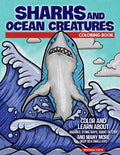 Sharks and Ocean Creatures Coloring Book - MPHOnline.com