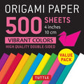 Origami Paper 500 Sheets Vibrant Colors 4 Inch - MPHOnline.com