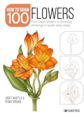 How to Draw 100 Flowers - MPHOnline.com