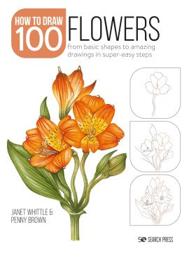 How to Draw 100 Flowers - MPHOnline.com