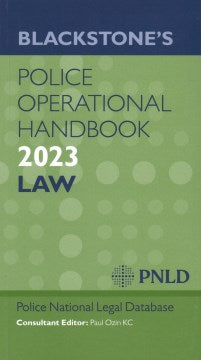 Blackstone's Police Operational Handbook 2023 - MPHOnline.com