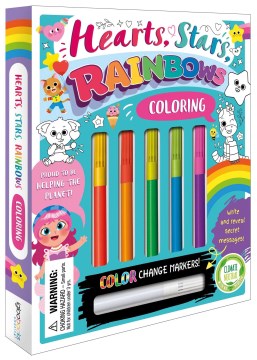 Hearts, Stars, Rainbows Coloring - MPHOnline.com