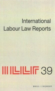 International Labour Law Reports - MPHOnline.com