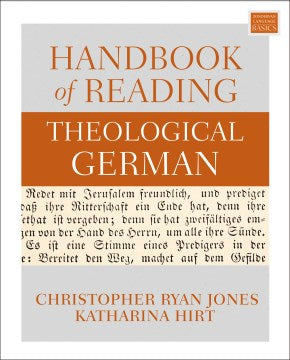 Handbook of Reading Theological German - MPHOnline.com