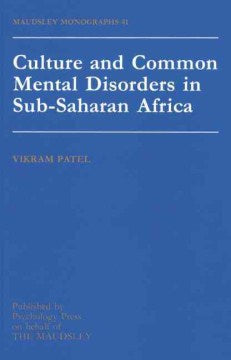 Culture and Common Mental Disorders in Sub-Saharan Africa - MPHOnline.com