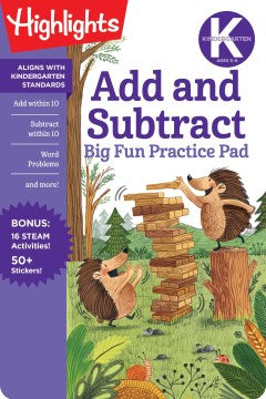 Kindergarten Add and Subtract Big Fun Practice Pad - MPHOnline.com