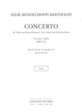 Concerto for Violin and String Orchestra / fur Violine und Streichorchester in D Minor - MPHOnline.com