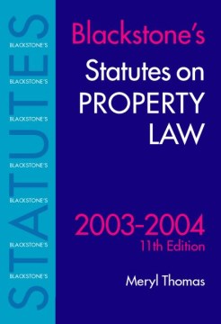 STATUTES ON PROPERTY LAW 03/0411E - MPHOnline.com