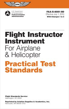 Flight Instructor Instrument Practical Test Standards for Airplane and Helicopter - MPHOnline.com