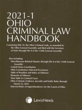 Ohio Criminal Law Handbook 2021-1 - MPHOnline.com