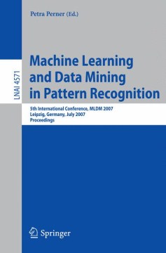 Machine Learning and Data Mining in Pattern Recognition - MPHOnline.com