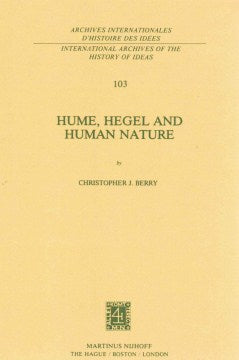 Hume, Hegel and Human Nature - MPHOnline.com