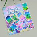 Watercolor Sticker Retro City - MPHOnline.com