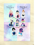 Watercolor Sticker Cosmos Fashion - MPHOnline.com