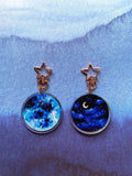 Watercolor Keychain Moon Night - MPHOnline.com
