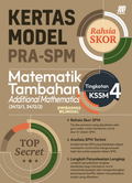 Kertas Model Rahsia Skor PRA-SPM Mate. Tambahan (Bilingual) Ting. 4 '25 - MPHOnline.com