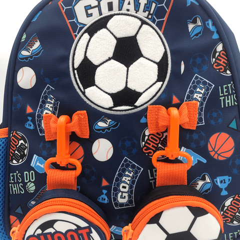 LOTTIE & BO Toddler Backpack - Football Fever - MPHOnline.com