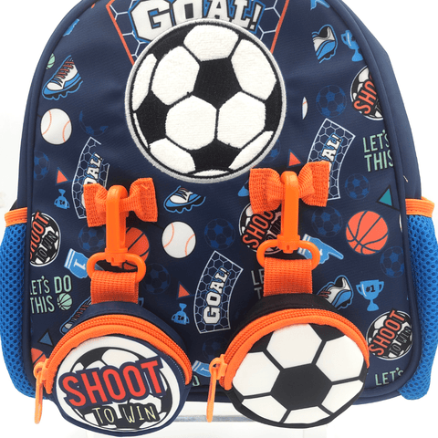 LOTTIE & BO Toddler Backpack - Football Fever - MPHOnline.com