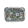 LOTTIE & BO Stainless Steel Bento Box - Football Fever - MPHOnline.com