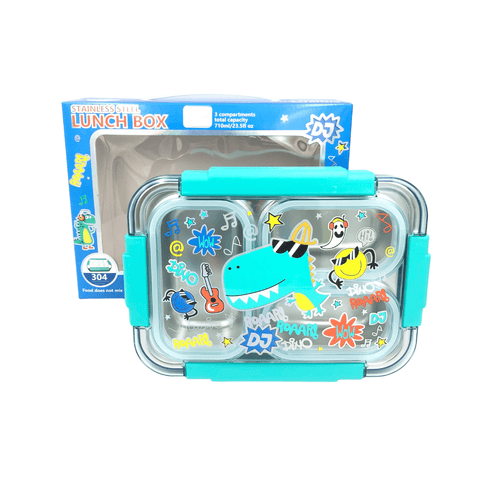 LOTTIE & BO Stainless Steel Bento Box - Dino Rocks - MPHOnline.com