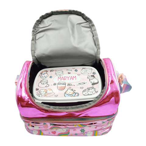 LOTTIE & BO Lunch Bag - Purrfect Kitty - MPHOnline.com