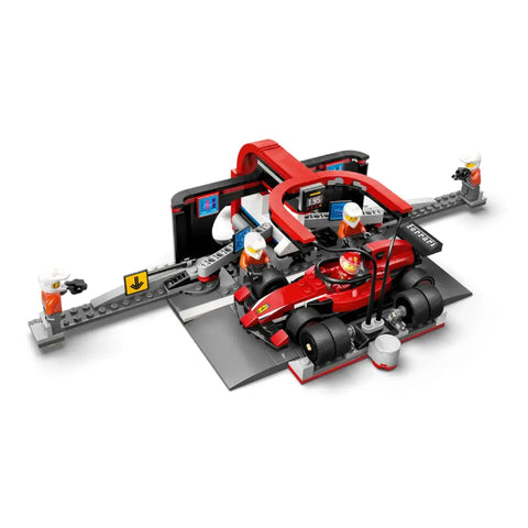 LEGO F1® Pit Stop & Pit Crew with Ferrari Car (60443) - MPHOnline.com