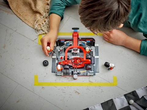 LEGO F1® Pit Stop & Pit Crew with Ferrari Car (60443) - MPHOnline.com
