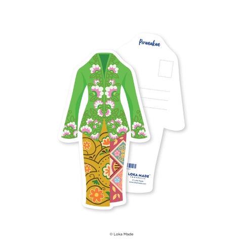 Shape Post card: MDP81 Jade Elegance Kebaya