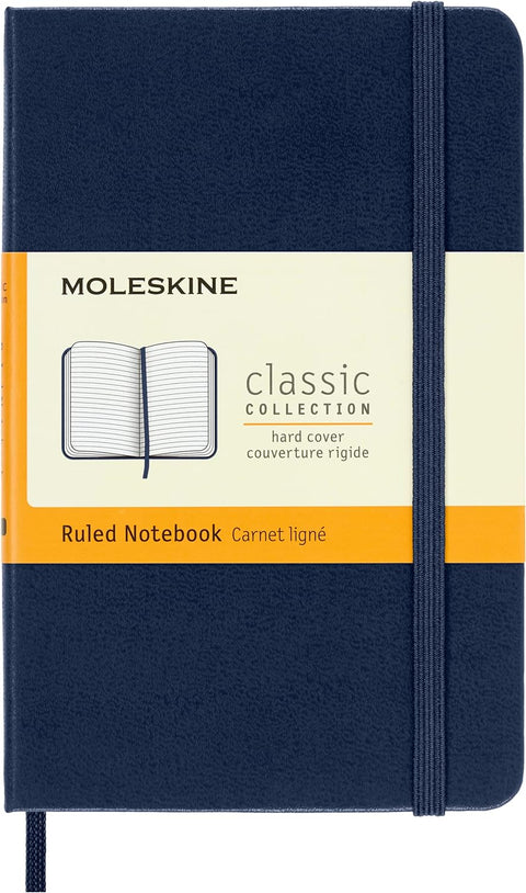 MOLESKINE Notebook Pocket Ruled Sapphire Blue Hardcover - MPHOnline.com