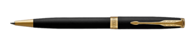 PARKER Sonnet Matte Black GT Ballpoint Pen Medium Black TB - MPHOnline.com