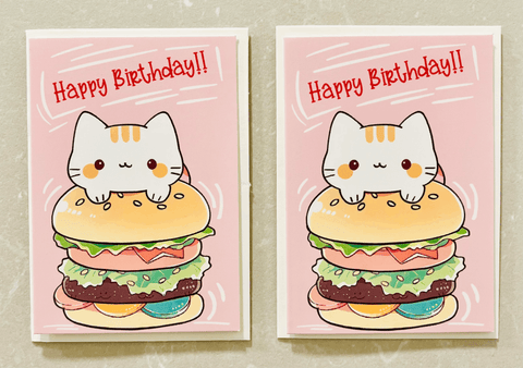 EMMA5 Burger Birthday Card Pack - MPHOnline.com