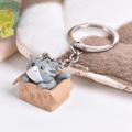 EMMA5 Grey Cat Keychain - MPHOnline.com