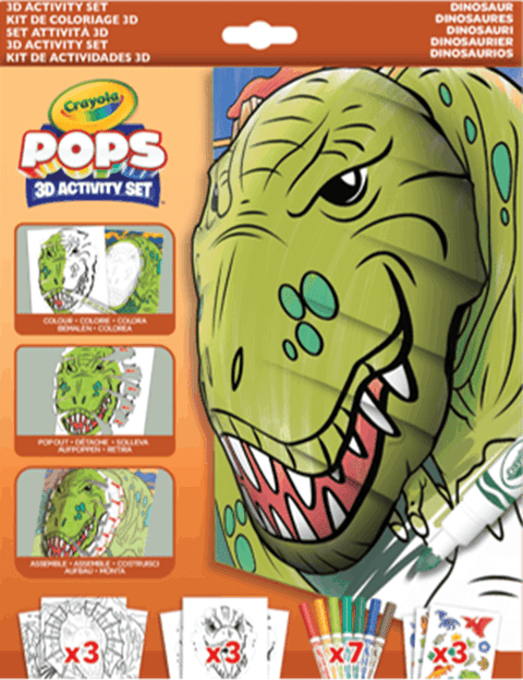 CRAYOLA Pops 3D Acvitivy Set Dinosaur - MPHOnline.com