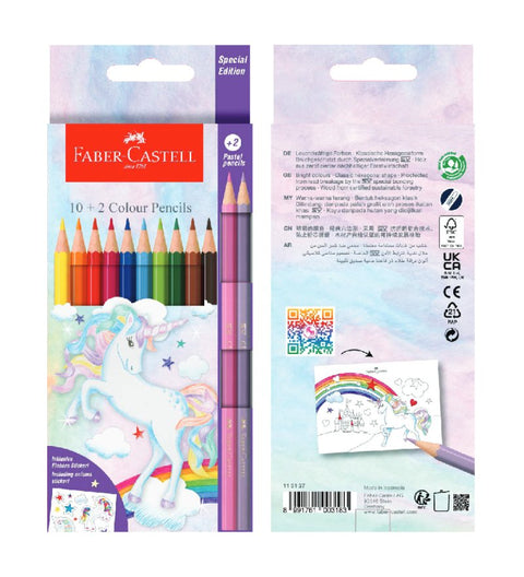 FABER-CASTELL Colour Pencil Unicorn Version 12'L 115127 - MPHOnline.com