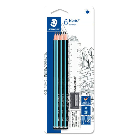 STAEDTLER Noris 2B Tri.Exam Set BK YLW - 118SBK1ID - MPHOnline.com