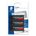 STAEDTLER Eraser Exam 65x23x13MM BK (3'S) - 526E20BK3MY - MPHOnline.com