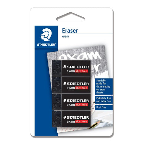 STAEDTLER Eraser 43x19x13MM BK (4'S) - 526E30BK4MY - MPHOnline.com