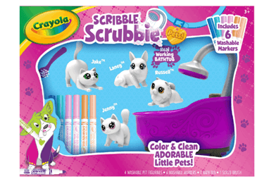 CRAYOLA Scribble Scrubbie Pets Purple Tub Playset - MPHOnline.com