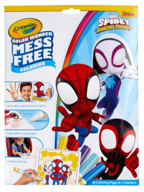 CRAYOLA Colour Wonder Spidey 2 Foldalope Mess Free Coloring & Creativity - MPHOnline.com