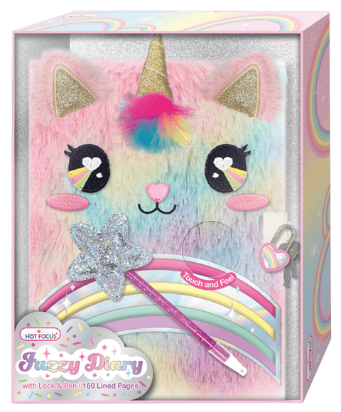 HOT FOCUS Fuzzy Diary Rainbow HF250RB - MPHOnline.com