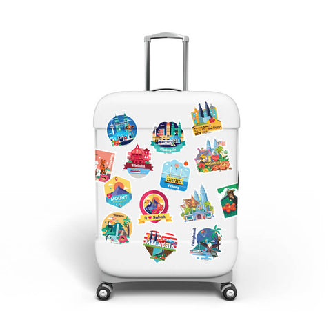 Luggage Sticker AS41 Donut Worry Vanilla Cream