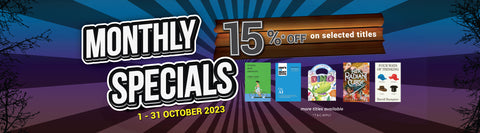 October Monthly Specials - 15% off selected titles