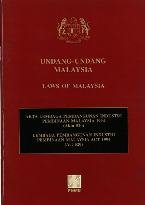 Akta Lembaga Pembangunan Industri Pembinaan Malaysia  1994 ( - MPHOnline.com
